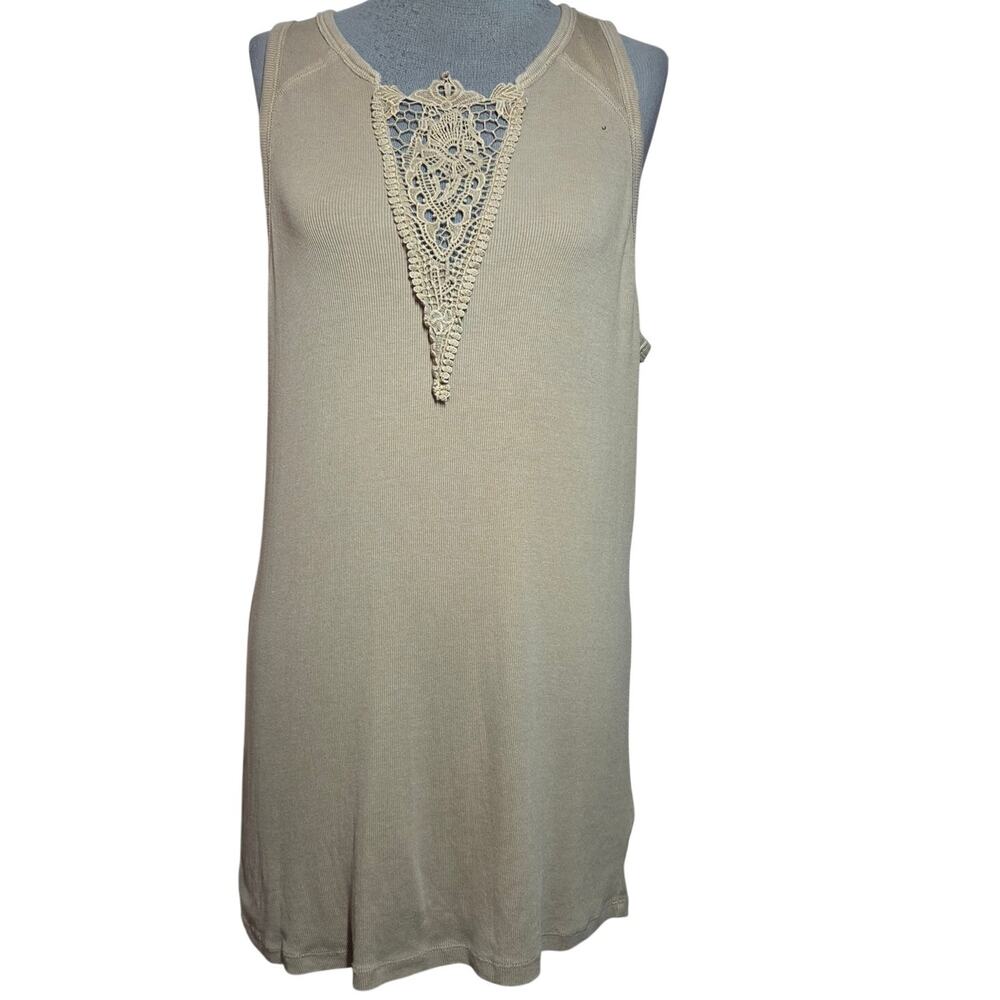Torrid Tan Cotton Blend Tank Size 2X